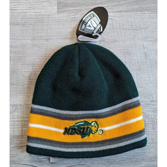 New NDSU North Dakota State Bison's Reversible Knit Beanie Winter Hat NWT - Picture 1 of 6
